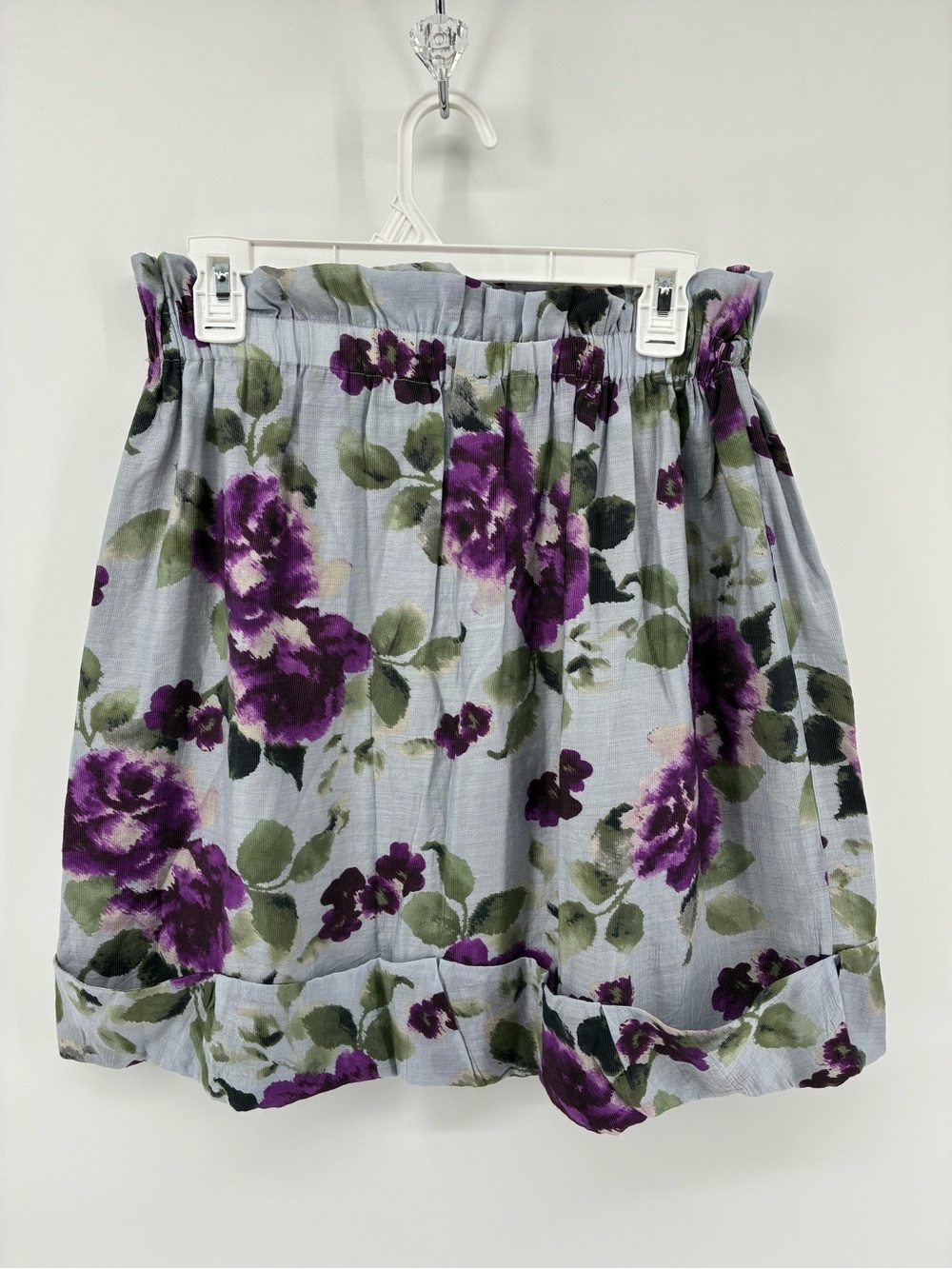 Lapis Purple Floral Skirt - Picture 5 of 9